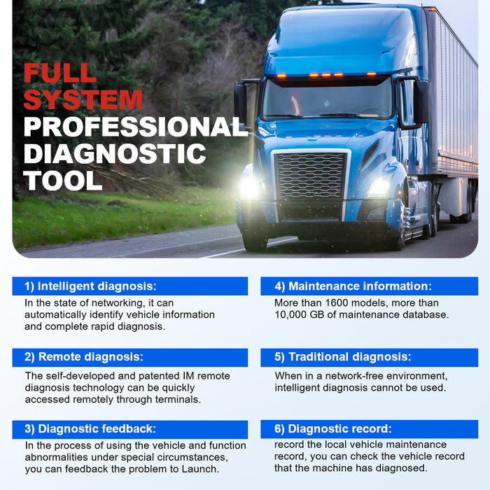LAUNCH X431 V+ Pro3s X431 HD III Smartlink C2.0 Diagnostic Tool  (Latest Universal Auto truck and Car diagnostic)