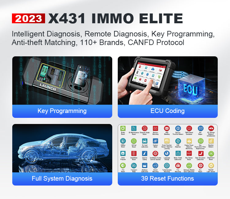LAUNCH X-431 IMMO ELITE Professional Key Programming & Diagnostic Tool (latest)