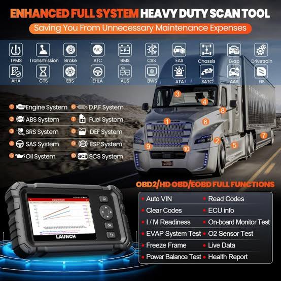 LAUNCH CRP129 HD V2 COMMERCIAL VEHICLE